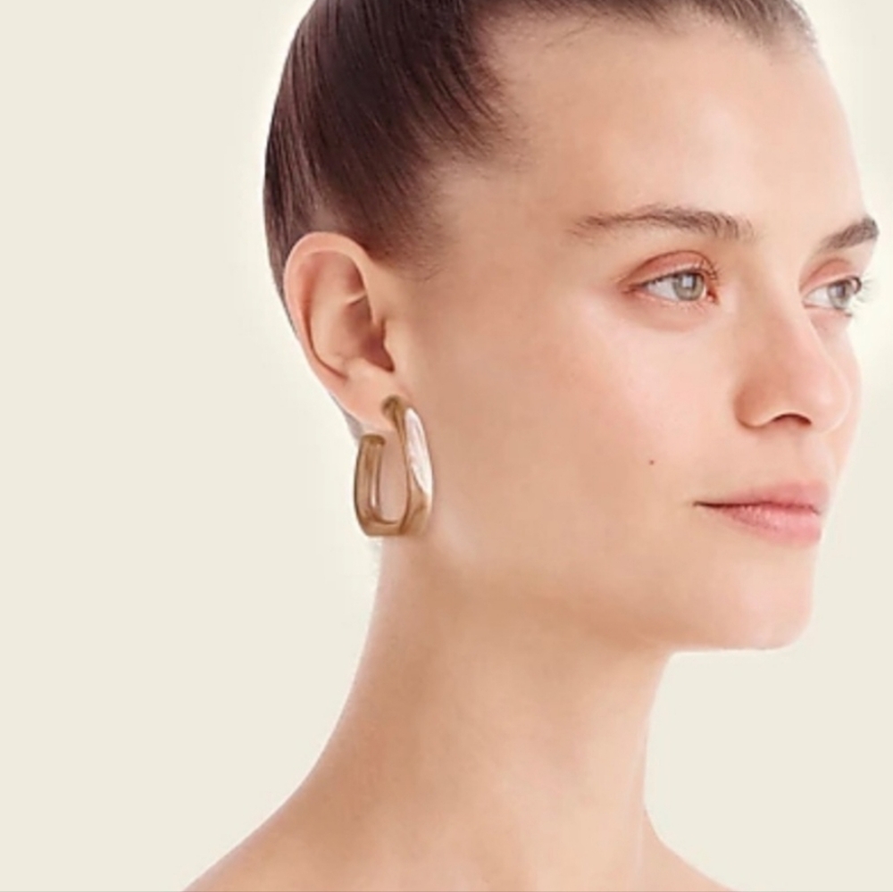 J. Crew Acetate Hoop Earrings